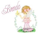 NAME BRENDA/GIRL WITH BUTTERFLY