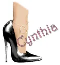 black stiletto shoe