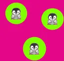peguin and polka dot
