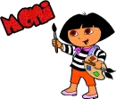 Moni Painting Dora The Explorer
