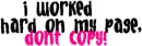 don't copy