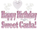 Happy Birthday Carla