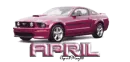 hot pink mustang april