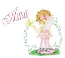 NAME ASMA/GIRL WITH BUTTERFLY