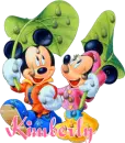 MICKEY & MINNIE WITH THE NAME KIMBERLY