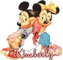 MICKEY AND MINNIE WITH THE NAME KIMBERLY