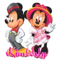 MICKEY AND MINNIE WITH THE NAME KIMBERLY