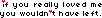 If you really loved me