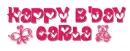 happy b'day carla