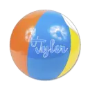 BEACH BALL WITH THE NAME TYLER