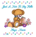 JUST A NOTE TO SAY HELLO HUGS, MAVIS