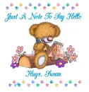 JUST A NOTE TO SAY HELLO HUGS, SUSAN