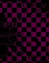 Purple and Black Checkers Distressed