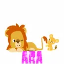 Cartoon Lions- Ara