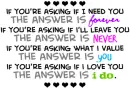 i love you