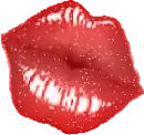 Red kiss lips