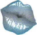 Blue Kissy lips