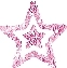 Pink glitter star