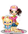 girl w/ dancing bear