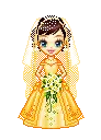 bride in yellow