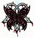 Heartagram butterfly