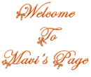 Welcome To Mavi's Page