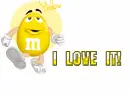 m&m yellow-i love it