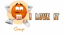 m&m orange-i love it