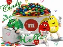 Cindy's bowl of M&M's
