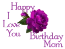Happy Birthday Mom I Love You