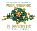 Jeweled flower "Your graphic is fantastic"