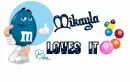 Mikayla loves it-m&m-blue
