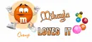 Mikayla loves it-m&m-orange