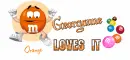 Georganne loves it-m&m-orange