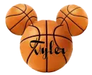 MICKEY HEAD WITH THE NAME TYLER