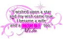 I wished upon a star