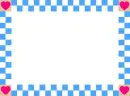 Pink Hearts and Blue Squares