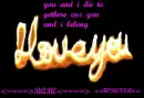 you and i die togethere cuz u and i belong forever
