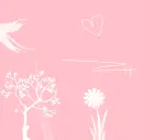 Cute Pink Outdoor Scene