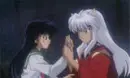 InuYasha wrapping Kagome's finger