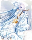 gorgeous blue anime girl