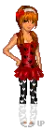 polka dot red doll