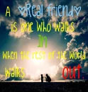 A real friend...