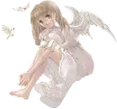 girl with birds tube