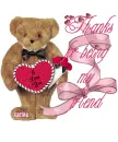 bear with flowers