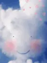 blushing kawaii cloud