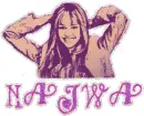 Najwa with Hannah Montana