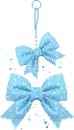 CUTE BLUE BOWS