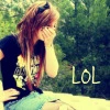luaghing girl