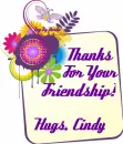 Hugs, Cindy